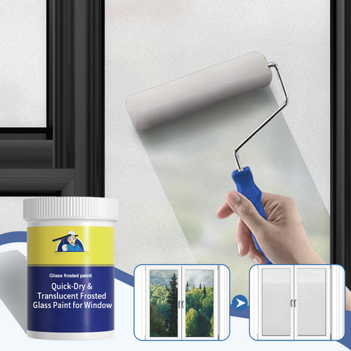 Quick-Dry & Translucent Frosted Glass Paint for Window
