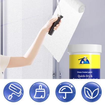 Quick-Dry & Translucent Frosted Glass Paint for Window