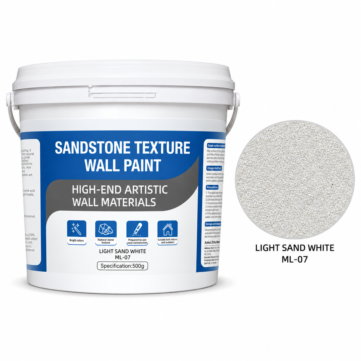 Marble Effect Textured Coating for Interior and Exterior Walls and Floors