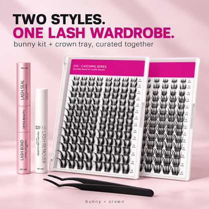 Bunny + Crown DIY Lash Cluster Kit