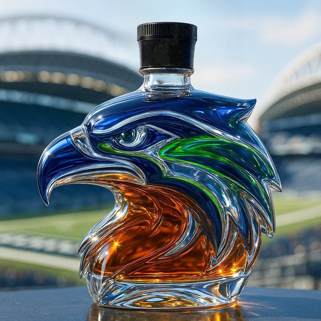 Seattle Football Team Limited Edition Whisky Bottle