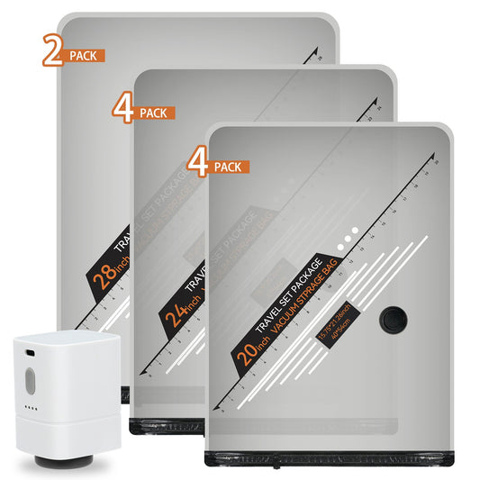 Rechargeable Wireless Vacuum Pump & 10 pack Storage Bag Set