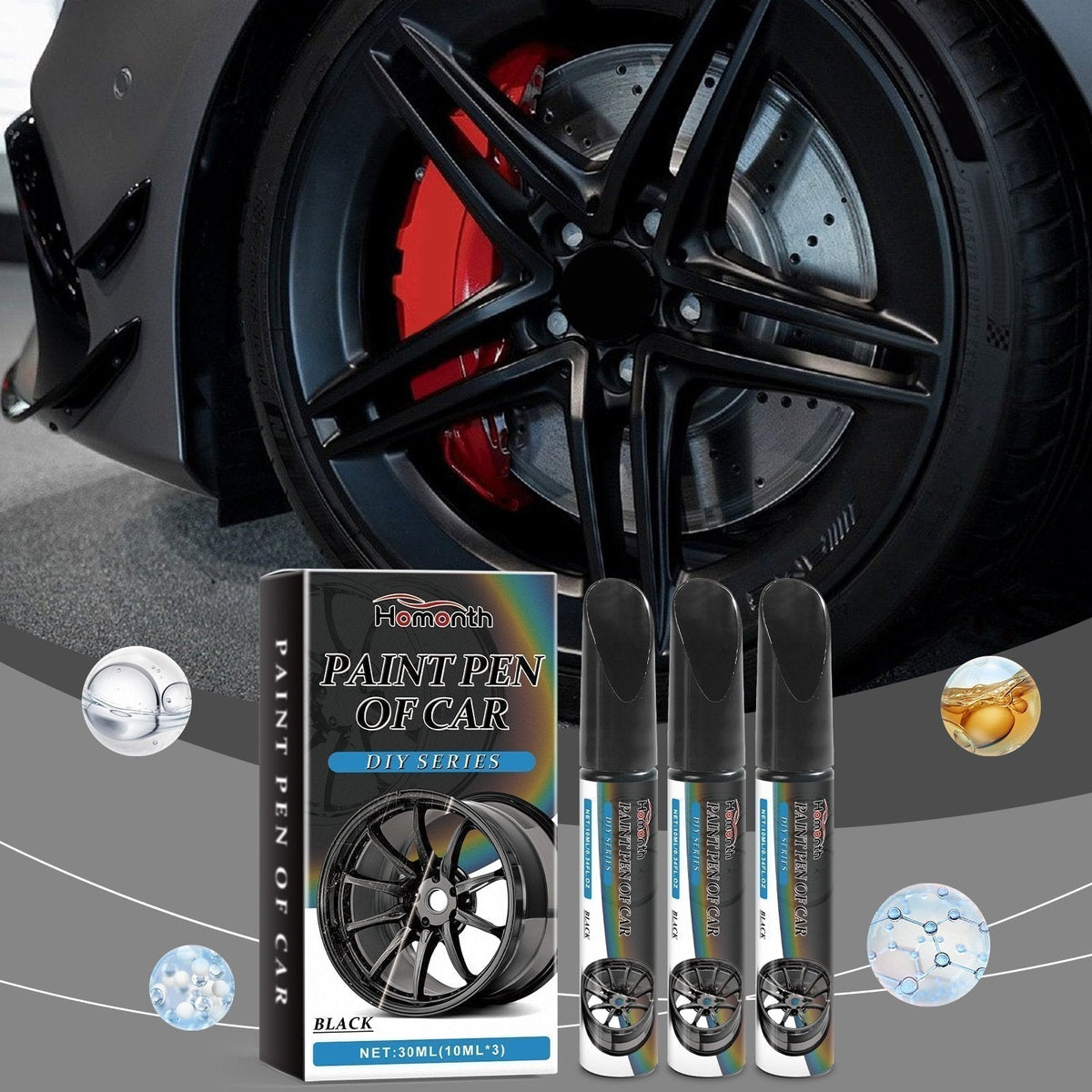 Magic Car Scratch Repair Pen – Fix Rim Scratches in Minutes – Permanent & No-Drip Formula 🛠️