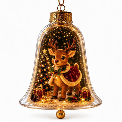 ✨🎄 Glowing Christmas Story Ornament – Light-Up Mini Holiday Scene⭐