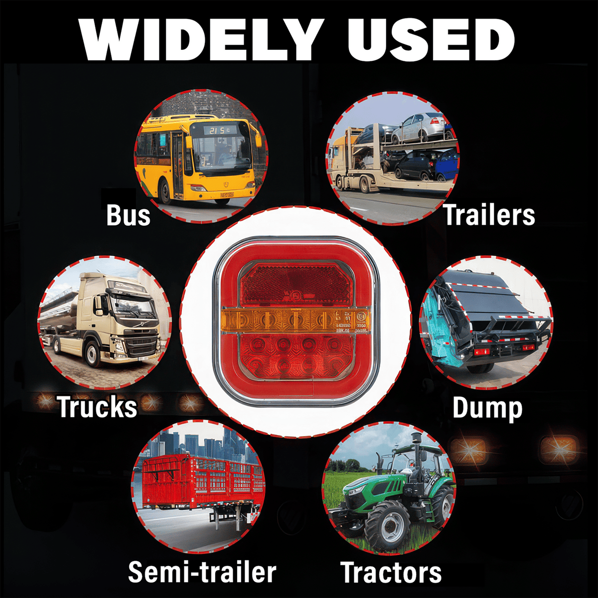 🚗 LED Trailer Lights – Waterproof Tail Lights for Cars, Trucks & Trailers