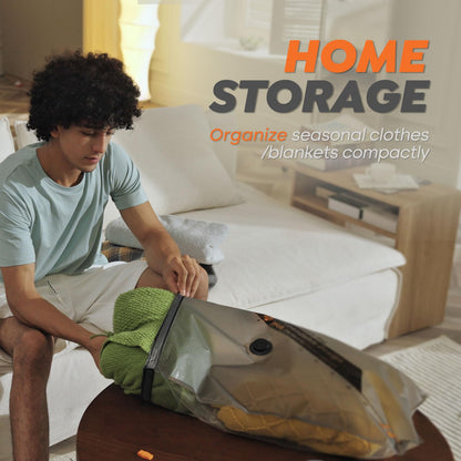 Rechargeable Wireless Vacuum Pump & 10 pack Storage Bag Set