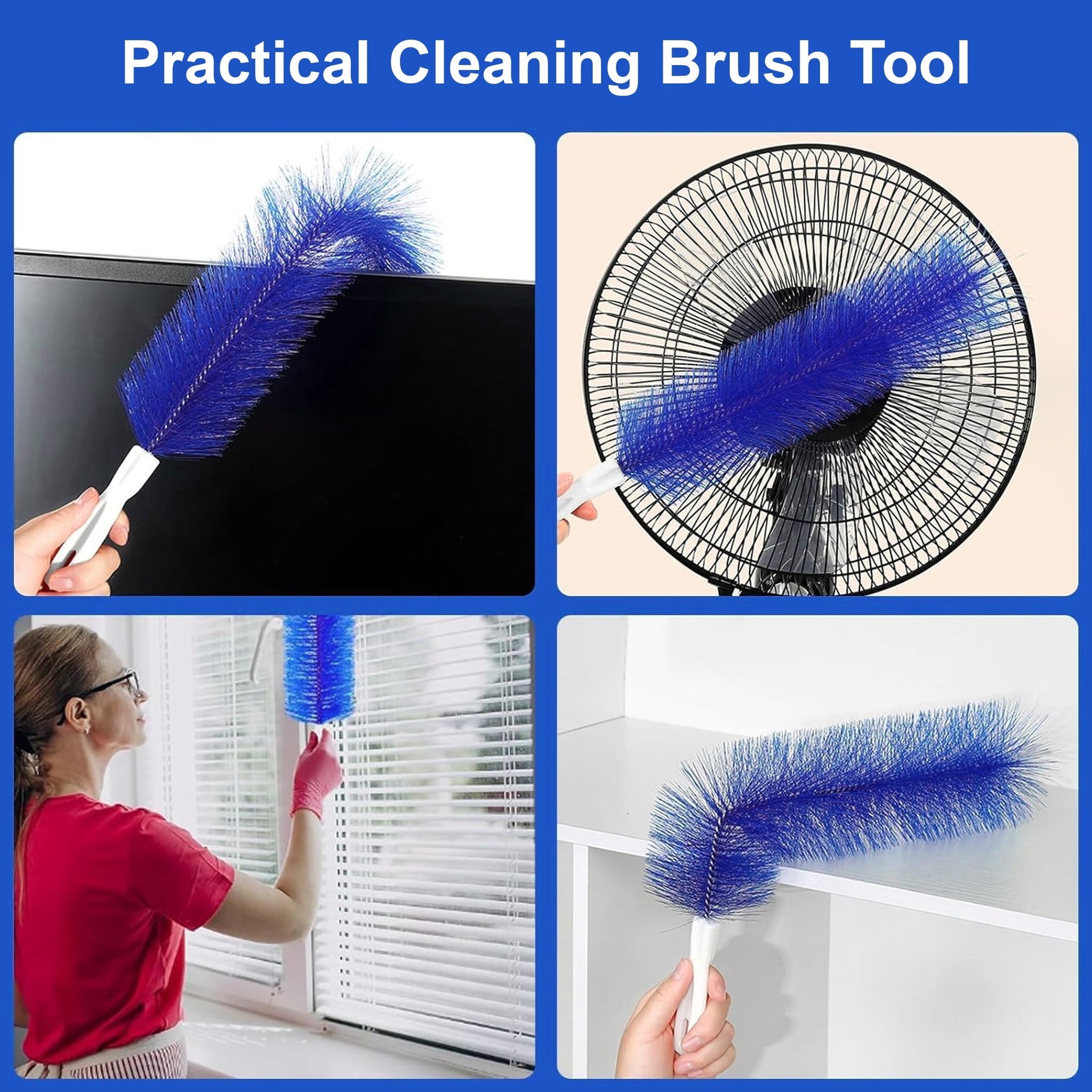 Flexible Microfiber Fan Cleaning Brush for Ceiling, Floor & Box Fans