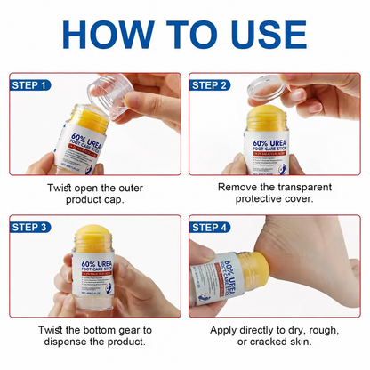 40g Urea Foot Care Stick, Moisturizing Hydrating Foot Care Cream