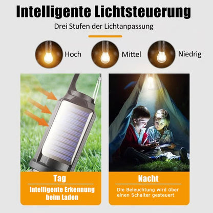 🔥Solar Tent Lights USB Rechargeable Led Camping Lantern