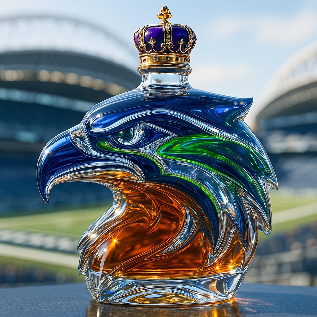 Seattle Football Team Limited Edition Whisky Bottle