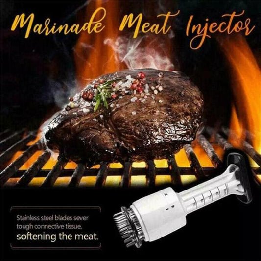 🍖 2-in-1 Meat Tenderizer & Sauce Injector – Juicier, More Flavorful Meat 🍗