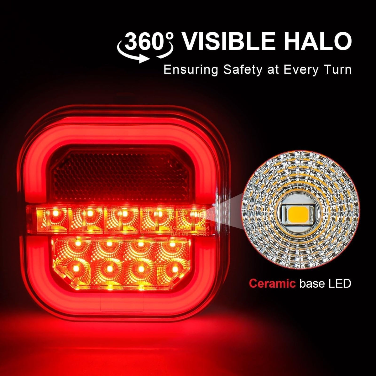 🚗 LED Trailer Lights – Waterproof Tail Lights for Cars, Trucks & Trailers