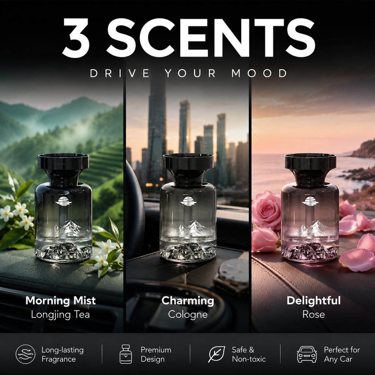 🥳2026 HOT SALE🚗🌿 Long-Lasting Car Air Freshener – Natural plant extracts, eliminates smoke 💨✨