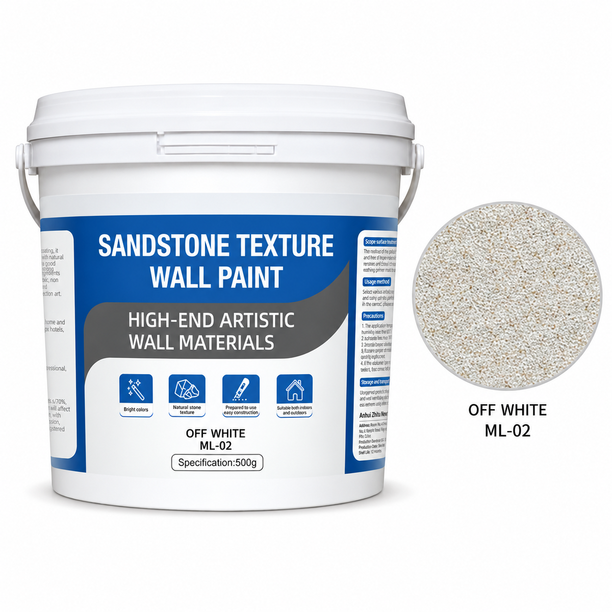 Marble Effect Textured Coating for Interior and Exterior Walls and Floors
