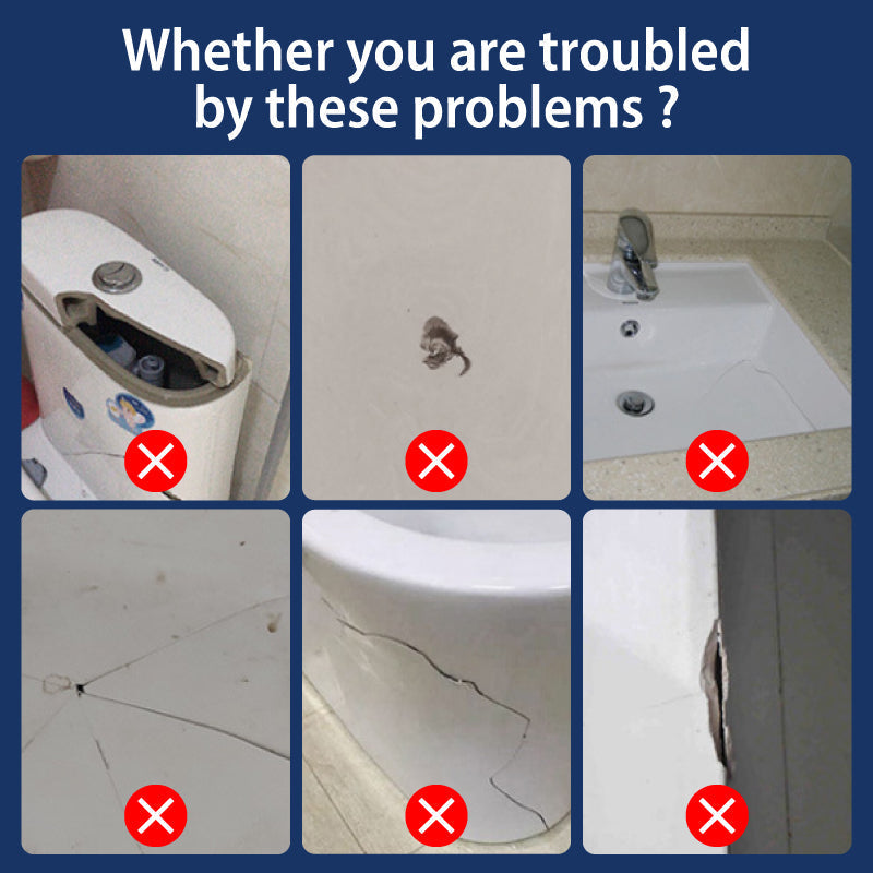 🪒Worry-Free Helper🏗！Ceramic Tile Crack Repair Paste Kit