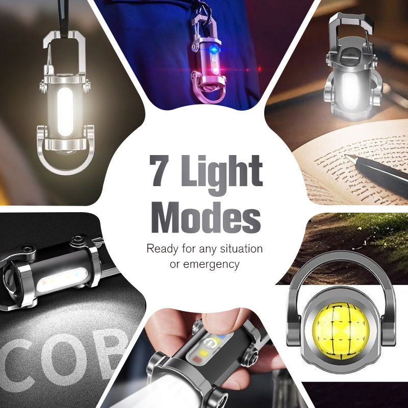 🔥🎁 Portable Rechargeable Keychain Flashlight Super Bright | USB Rechargeable | Easy To Carry