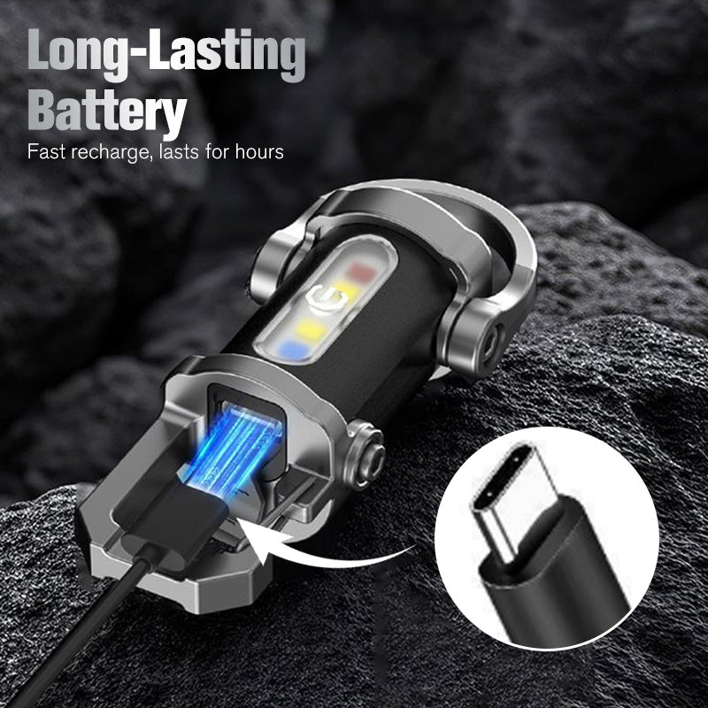 🔥🎁 Portable Rechargeable Keychain Flashlight Super Bright | USB Rechargeable | Easy To Carry