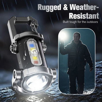 🔥🎁 Portable Rechargeable Keychain Flashlight Super Bright | USB Rechargeable | Easy To Carry