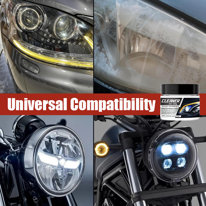 🚗Car Headlight Restoration Cream Kit, Fast Polishing Cleaner