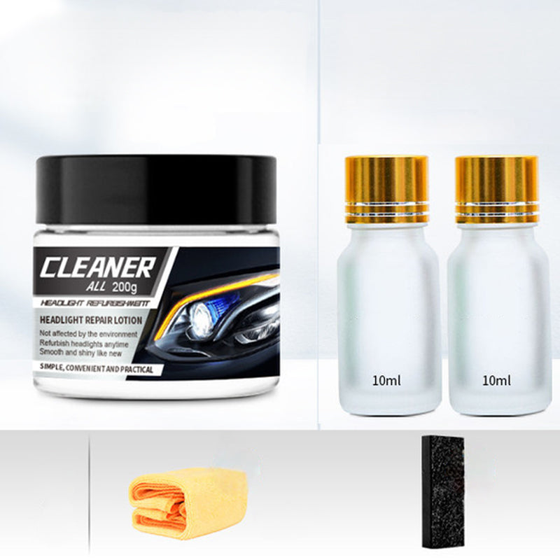 🚗Car Headlight Restoration Cream Kit, Fast Polishing Cleaner
