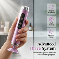 Pink three-in-one foot grinder