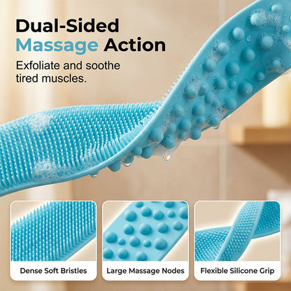 Dual-Sided Silicone Back Scrubber