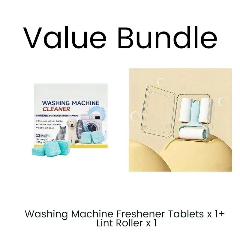 🧼Washing Machine Cleaner Tablets – Pet Hair & Odor Remover, Universal for Front & Top Load Washers
