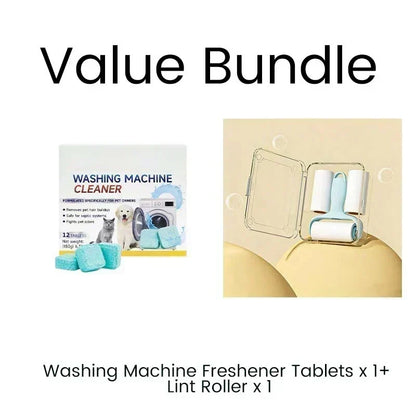 🧼Washing Machine Cleaner Tablets – Pet Hair & Odor Remover, Universal for Front & Top Load Washers