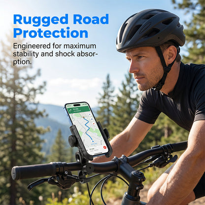 🎉 🚴‍♂️ Quick-Release Bike Phone Mount – SecureLock & Shockproof Padding 📱