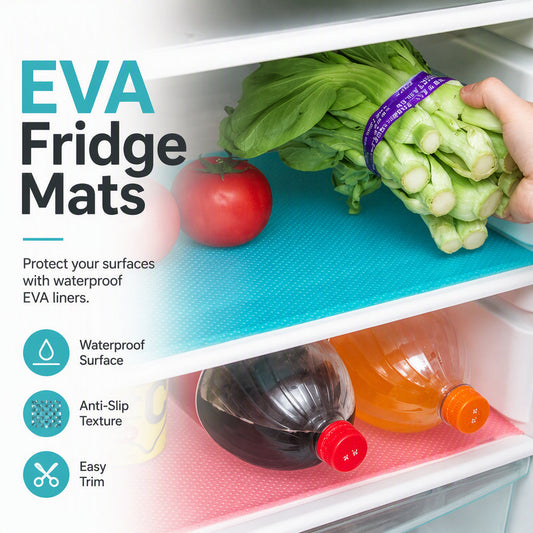 🧊🛡️ Waterproof Fridge Shelf Liners – Non-slip, easy-clean & food-safe✨