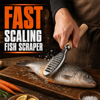 Double-sided fish scale scraper