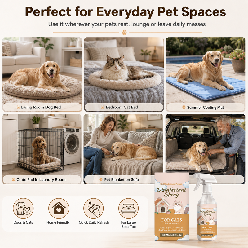 🔥HOT SALE 🔥No-Wash Pet Bed Stain and Odor Remover Spray