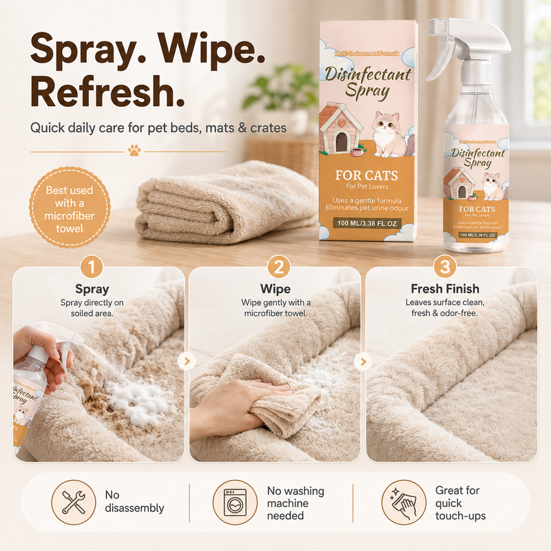 🔥HOT SALE 🔥No-Wash Pet Bed Stain and Odor Remover Spray