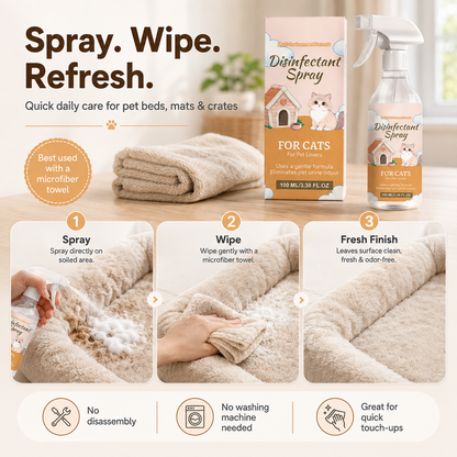 🔥HOT SALE 🔥No-Wash Pet Bed Stain and Odor Remover Spray