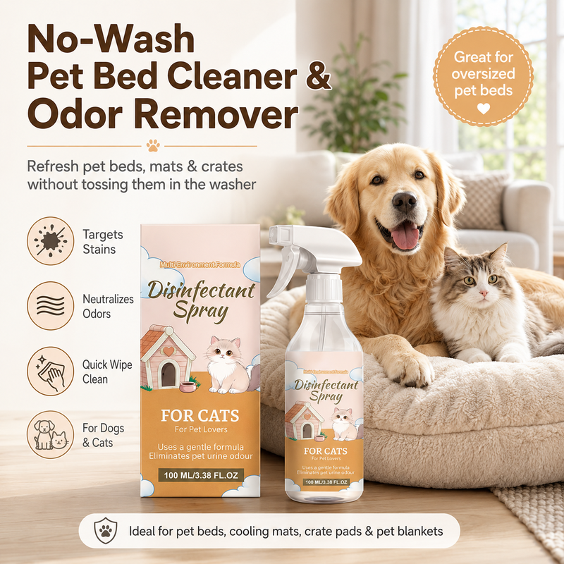 🔥HOT SALE 🔥No-Wash Pet Bed Stain and Odor Remover Spray