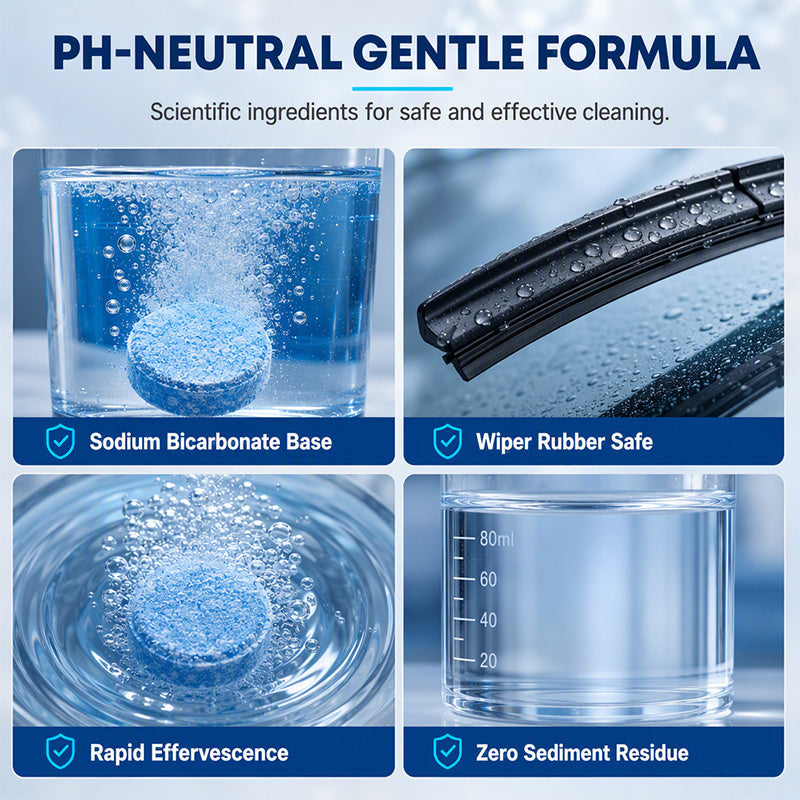 Car Windshield Cleaning Effervescent Tablets