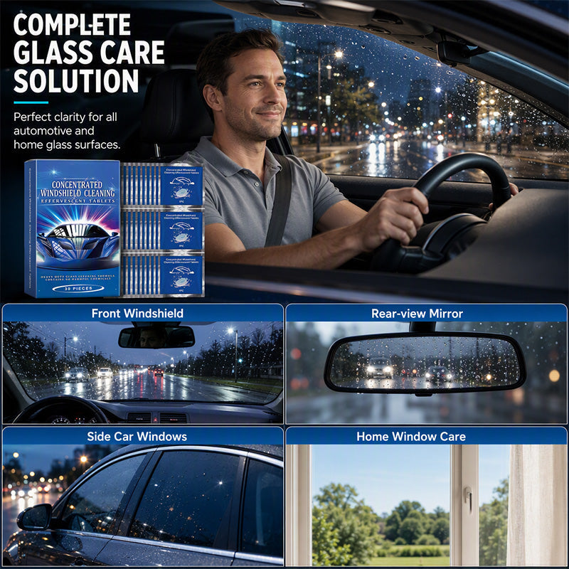 Car Windshield Cleaning Effervescent Tablets