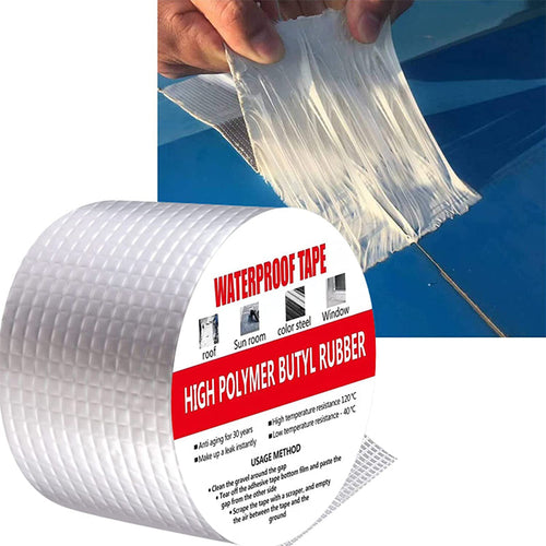 💧🛠️Heavy-duty, waterproof aluminum tape – Immediate repair and sealing of leaks
