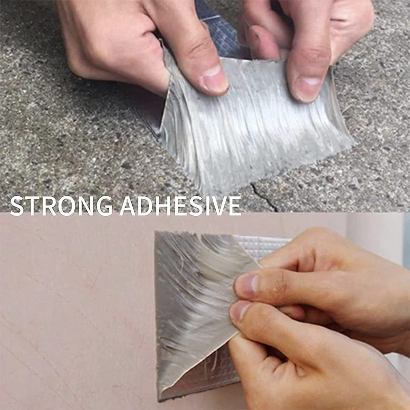 💧🛠️Heavy-duty, waterproof aluminum tape – Immediate repair and sealing of leaks