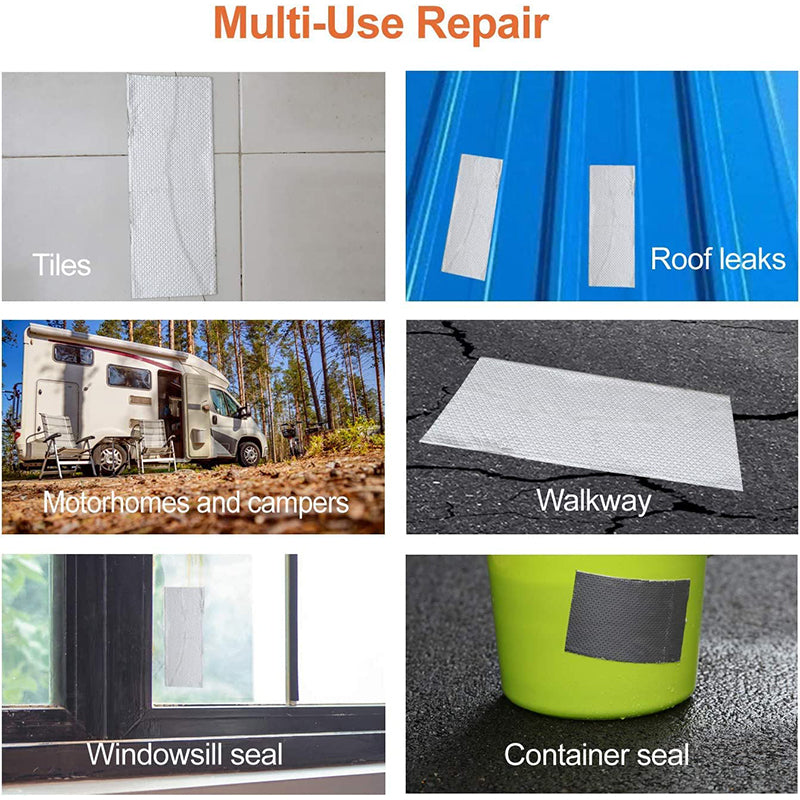 💧🛠️Heavy-duty, waterproof aluminum tape – Immediate repair and sealing of leaks