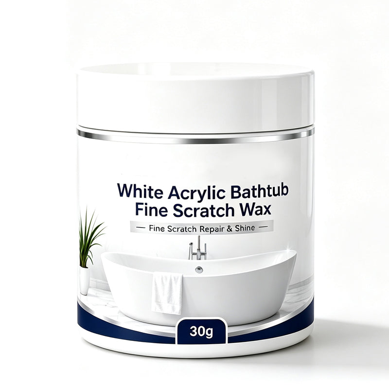 White Acrylic Bathtub Fine Scratch Repair Wax – Quick-Fix Surface Restorer