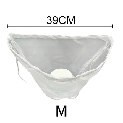 🥬No-Mess Fine Mesh Nylon Strain Bag – Reusable Food Filter Bag for Squeezing Vegetable Water, Straining Juice