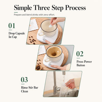 ☕ Magnetic Stirring Base – USB Rechargeable Automatic Cup Mixer