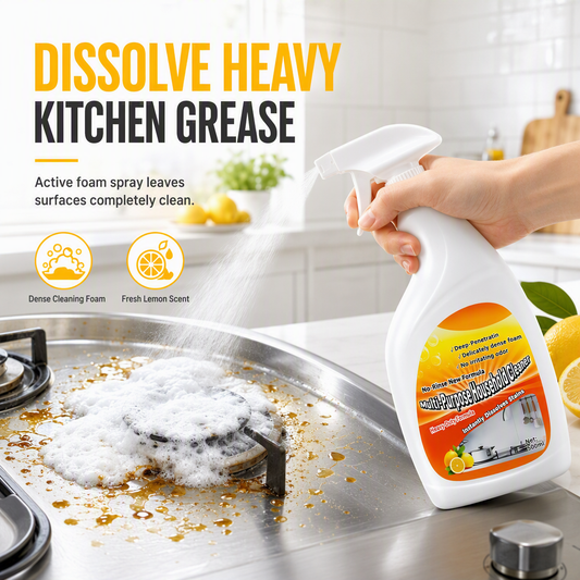 🧽 Multi-Purpose Kitchen Degreaser Spray – Heavy-Duty Grease & Grime Cleaner