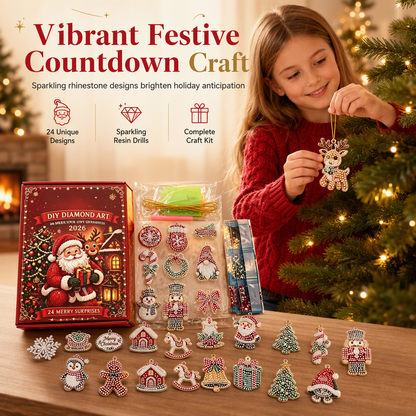 🎅📅24-Day Christmas Countdown Ornament DIY Kit🎄