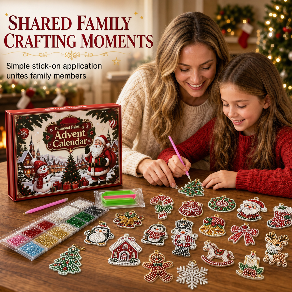 🎅📅24-Day Christmas Countdown Ornament DIY Kit🎄