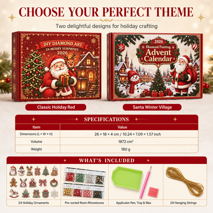 🎅📅24-Day Christmas Countdown Ornament DIY Kit🎄