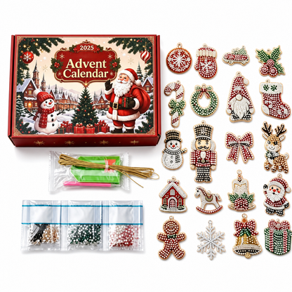 🎅📅24-Day Christmas Countdown Ornament DIY Kit🎄