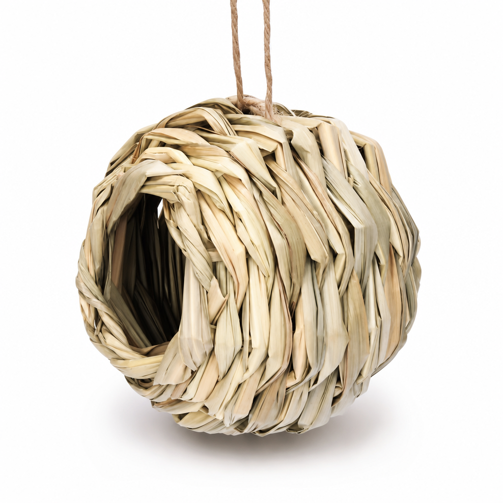 Hanging Braided Straw Spherical Bird's Nest