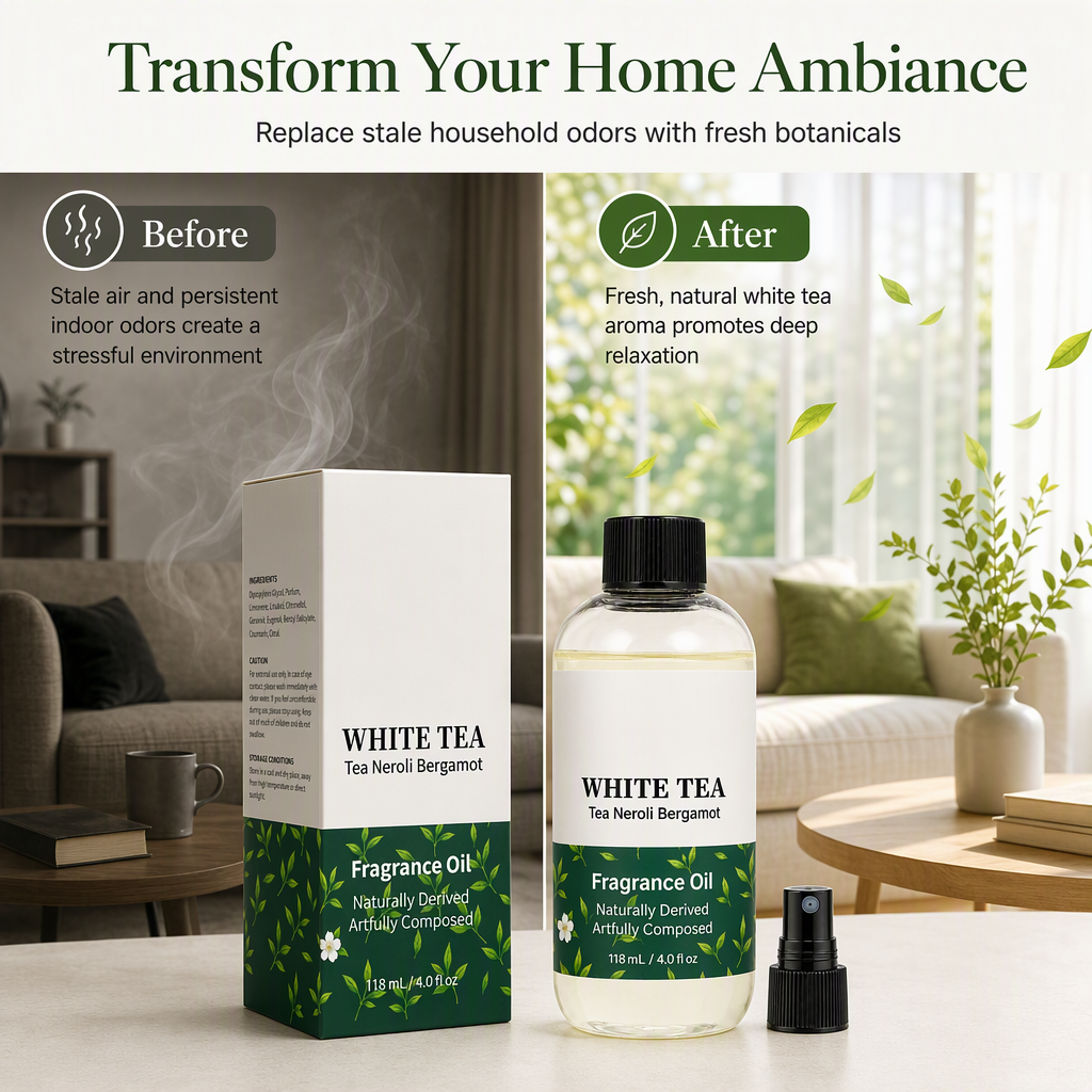 Long-Lasting Fragrance Spray White Tea Orange Blossom Bergamot